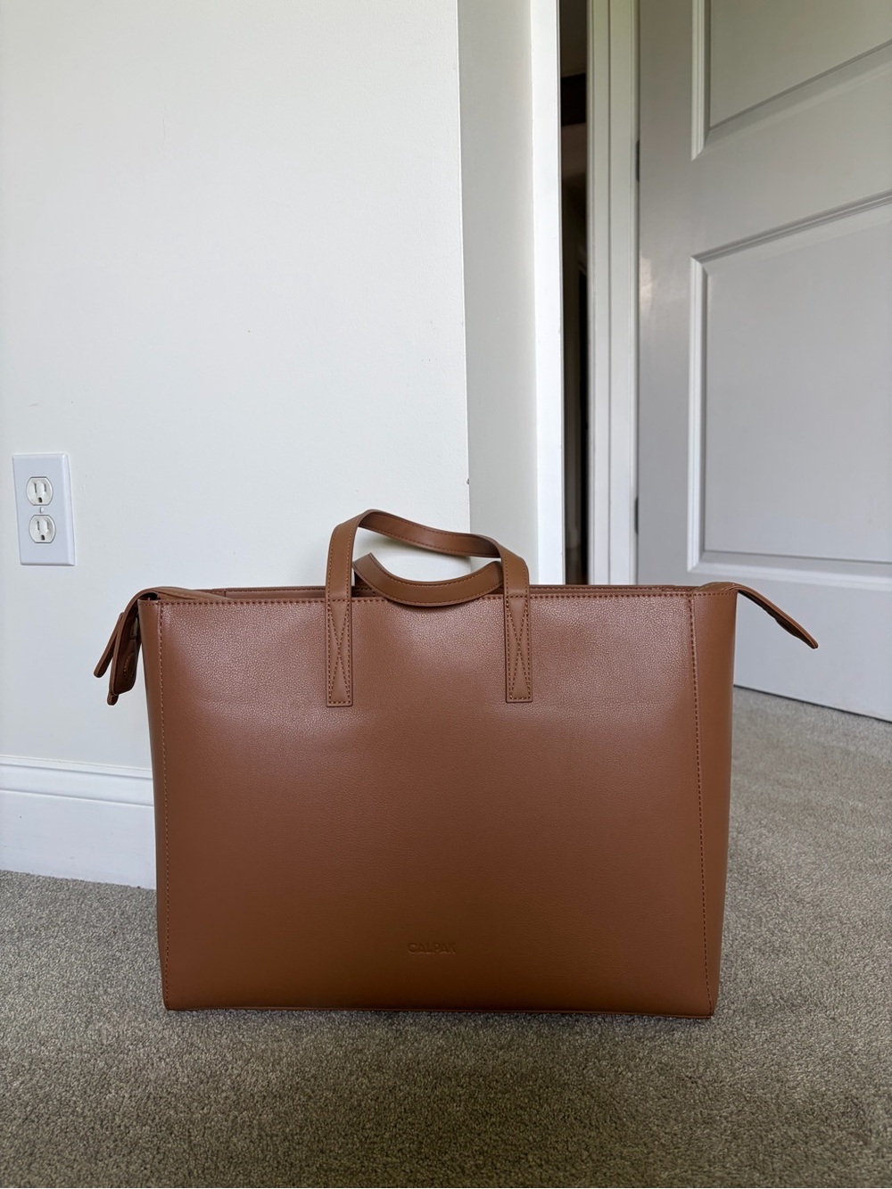 Calpak Haven Laptop Tote Bag - Vegan Leather